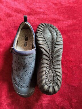 JBU Women's Avery Casual Comfy Memory Foam Side-Zip APMA Accepted Slip-On 8M LNC